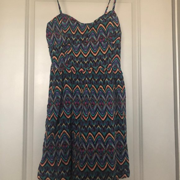 Target Dresses & Skirts - Spaghetti Strap Multi Colored Print Dress